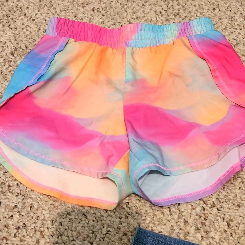 All in Motion girls lined running shorts-size S(6/6X)